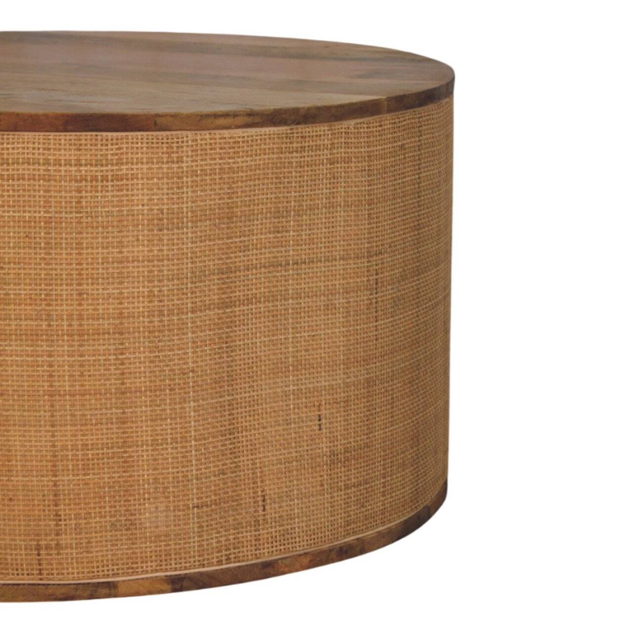 Back. Artisan Furniture - Artisan Furniture Solid Wood Larissa Round Coffee Table - Brown.