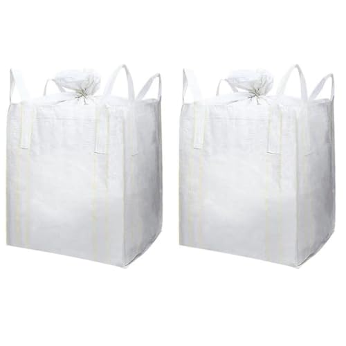Front. DORLUKFU - Heavy Duty Builder's Bulk Bags White Woven Polypropylene Contractor Trash Bags for Demo and Construction, Holds up to - ‎White.