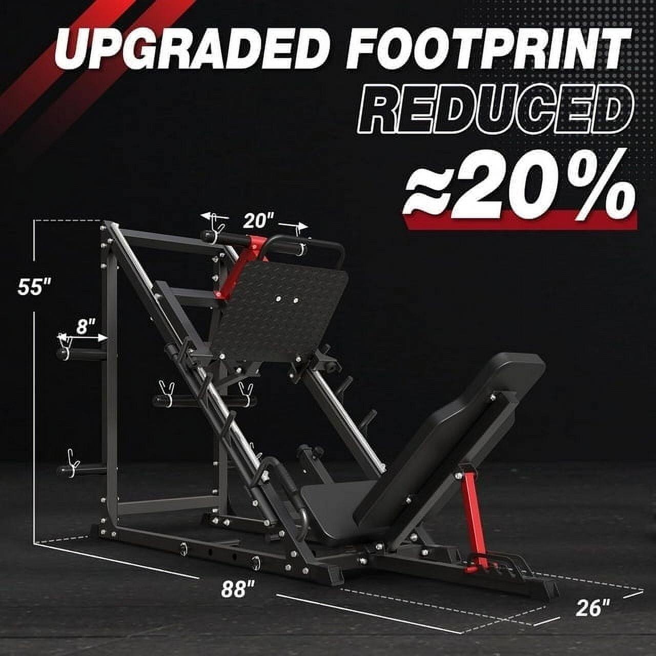 UPGRADED FOOTPRINT REDUCED 20%, 55", 8", 88", 26"
