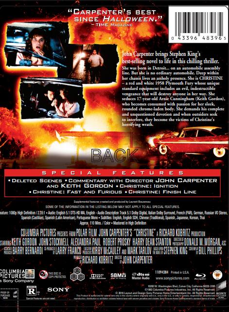 Alt View 1. New Steelbook Christine (1983) (Blu-ray).