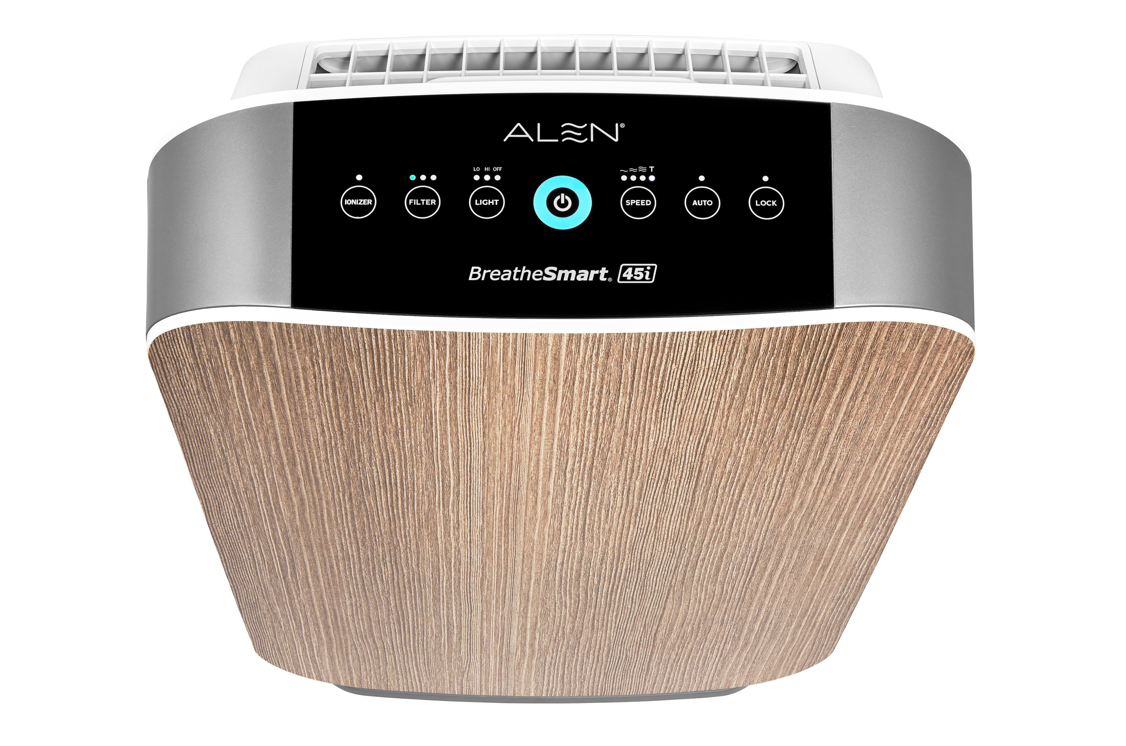 Alt View 13. Alen - BreatheSmart 45i 800 SqFt Air Purifier with Pure HEPA Filter for Allergens, Dust & Mold - Weathered Gray.