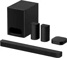 Front. Sony - Sony BRAVIA Theater System 6, 5.1ch with subwoofer, Dolby Atmos/DTS:X compatible - Black.