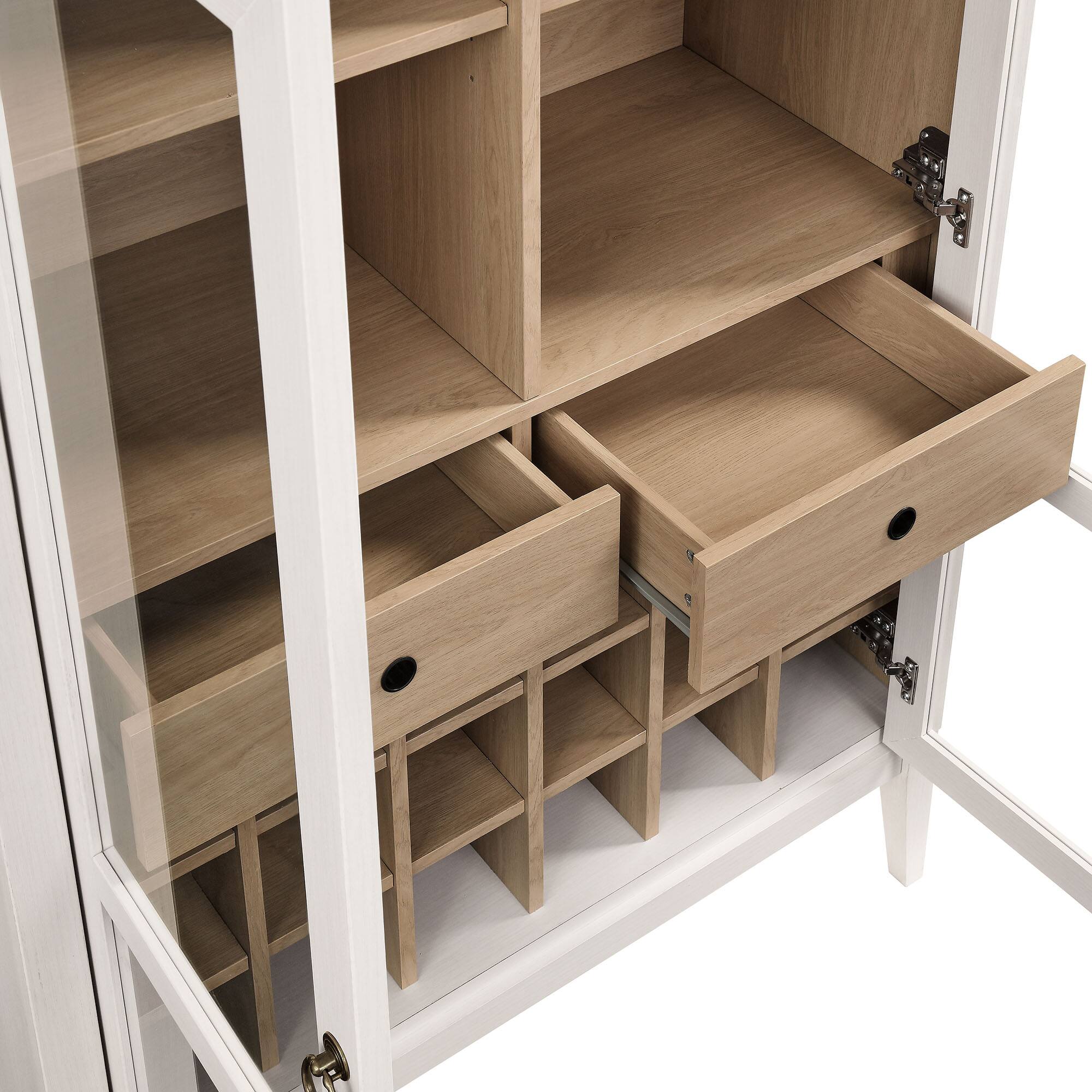 Alt View 5. Modway - Nolan Arched Bar Cabinet by Modway - Ivory Oak.