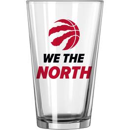 Logo Brands - Toronto Raptors 16oz. Team Slogan Pint Glass - Multicolor