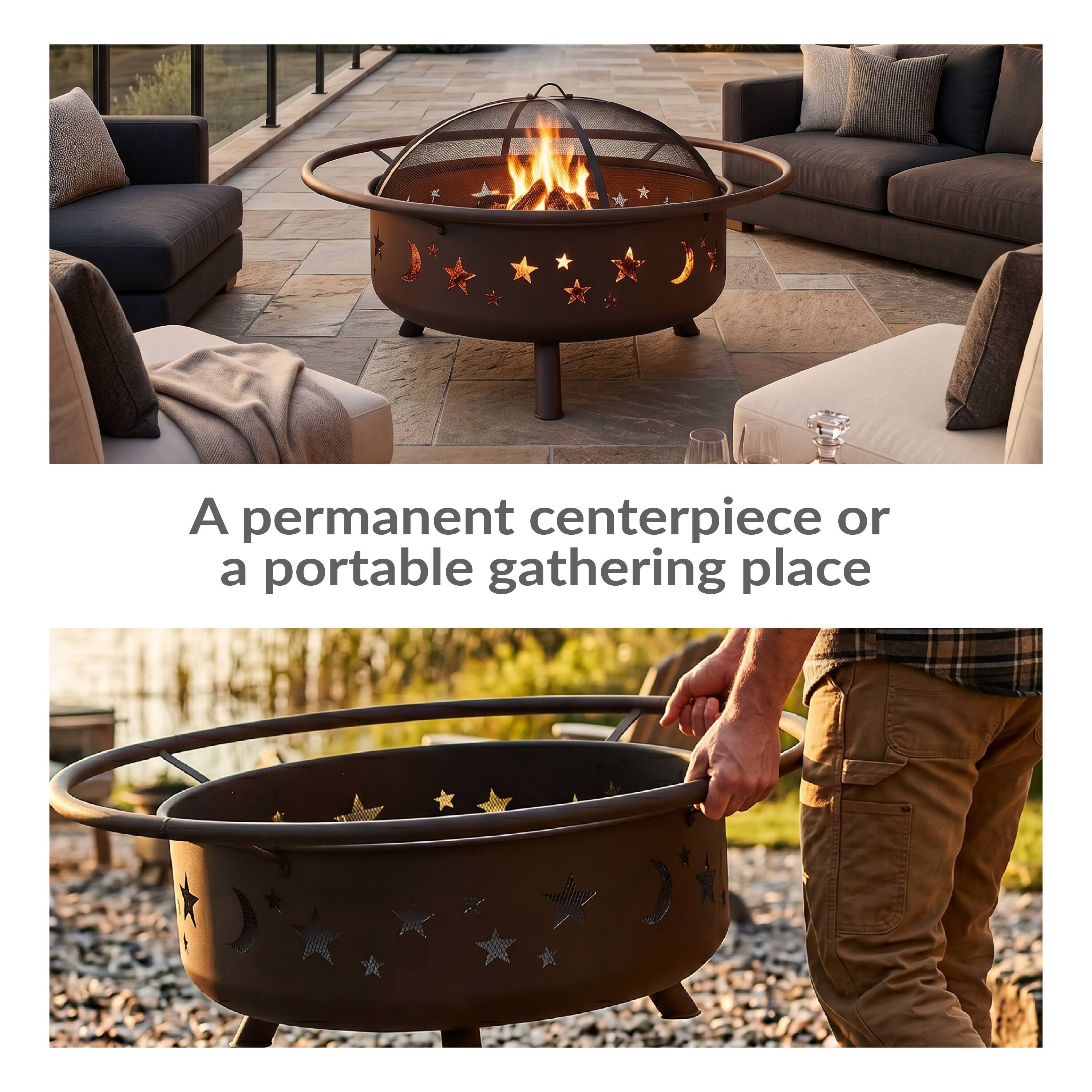 A permanent centerpiece or a portable gathering place