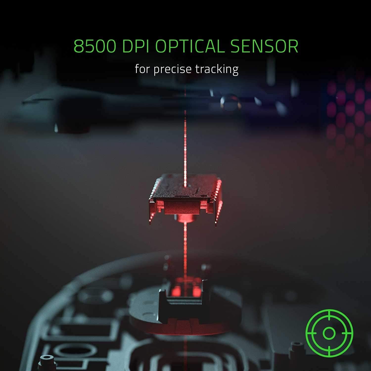 8500 DPI OPTICAL SENSOR for precise tracking