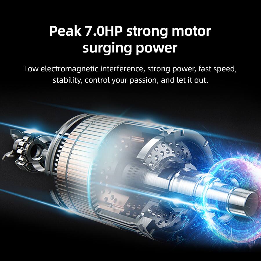 Peak 7.0HP strong motor surging power

Low electromagnetic interference, strong power, fast speed, stability, control your passion, and let it out.