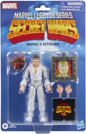 ! WARNING: MARVEL CHOKING HAZARD-Small parts. Not for children under 3 years. MARVEL LEGENDS SERIES SECRET WARS MARVEL'S BEYONDER MARVEL SUPER HEROES SECRET WARS 40 4+ G0783/ G0583 ASST. Hasbro