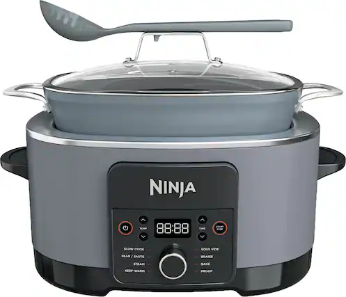 NINJA
TEMP 88:88 TIME
START STOP
SLOW COOK
SEAR / SAUTE
STEAM
KEEP WARM
SOUS VIDE
BRAISE
BAKE
PROOF
