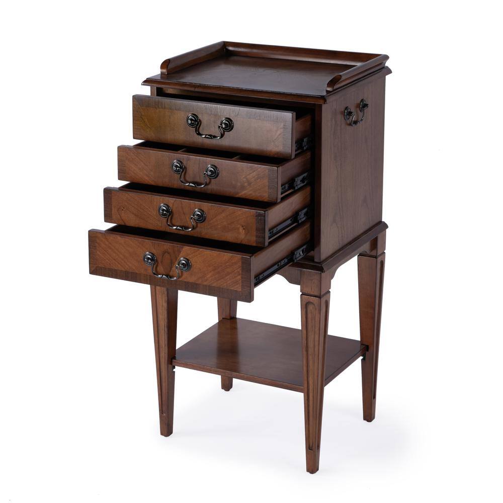 Alt View 2. Butler Specialty - Hardwick 4-Drawer Chest - Medium Brown.