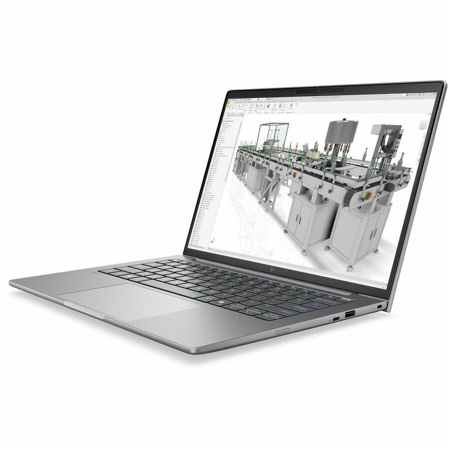 Alt View 5. HP - HP ZBook 8 G2i 14" Copilot+ PC Mobile Workstation - WUXGA - 60 Hz - Intel Core Ultra 5 Series 3 335 - 16 GB - 512 GB SSD - Meteor Silver Aluminum.