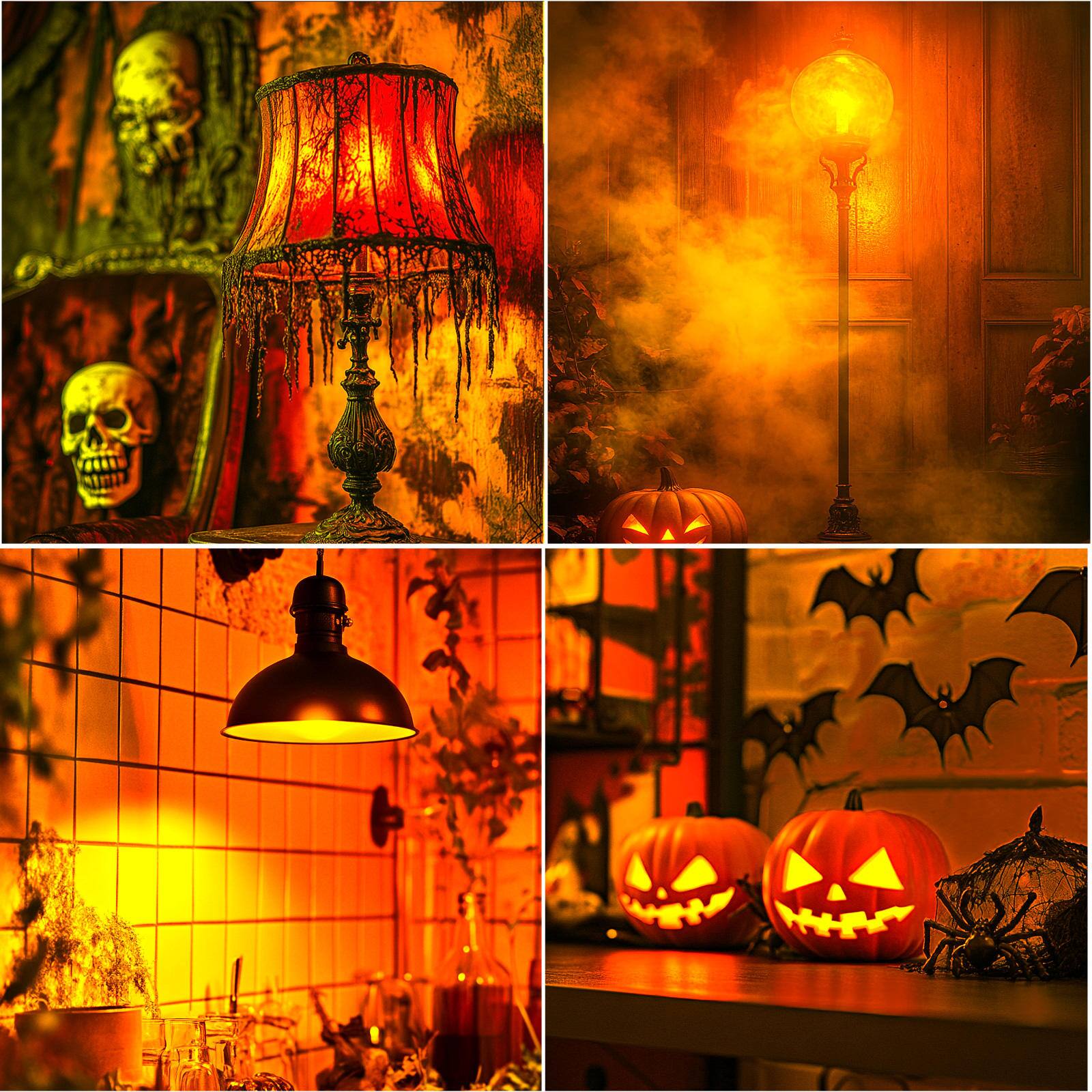 Alt View 8. PRIMEPLUS - 5W LED Dynamic Flame Light Bulbs 2/4 Pack with E26 Base for Halloween and Party Decor - 4 Pack.