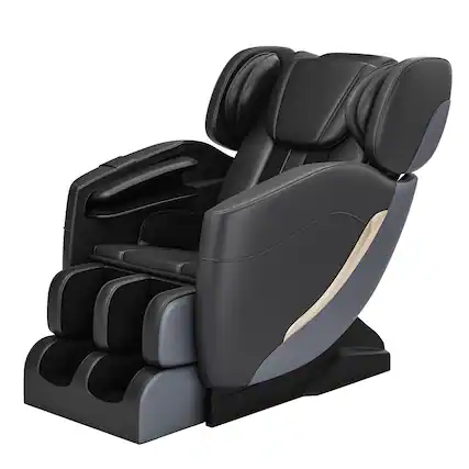 Front. Essen Blissed - Favor-SS05 heated Full Body Massage Chair with zero gravity mode and Bluetooth music player - Black.