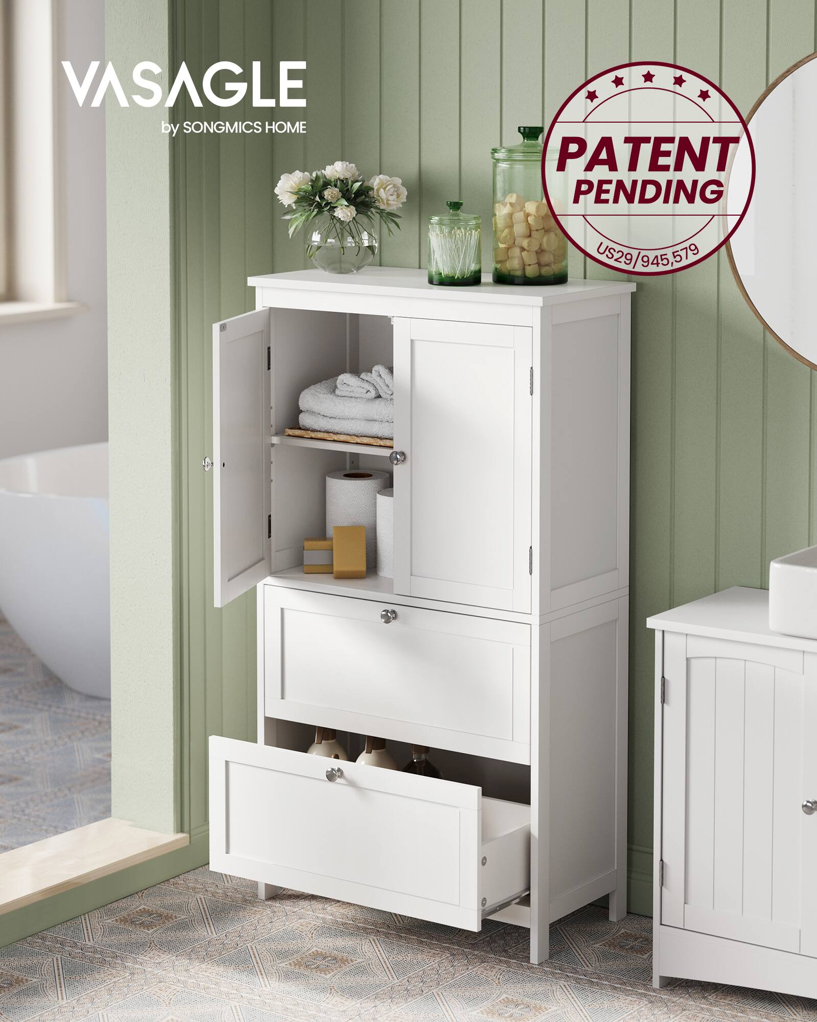 VASAGLE by SONGMICS HOME  
PATENT PENDING  
US29/945,579