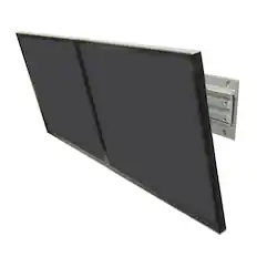 Front. Ergotron - Dual Monitor VESA Wall Mount, Fits 2 Monitors 24-inch, 25 lb Each, 75x75/100x100 VESA, 26-inch Wall Track - Black.