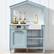 Front. Best Choice Products - Best Choice Products Pretend Play Wooden Farmhouse Kitchen Set w/ Storage, Clicking Knobs, 5 Accessories - Ocean - Ocean.