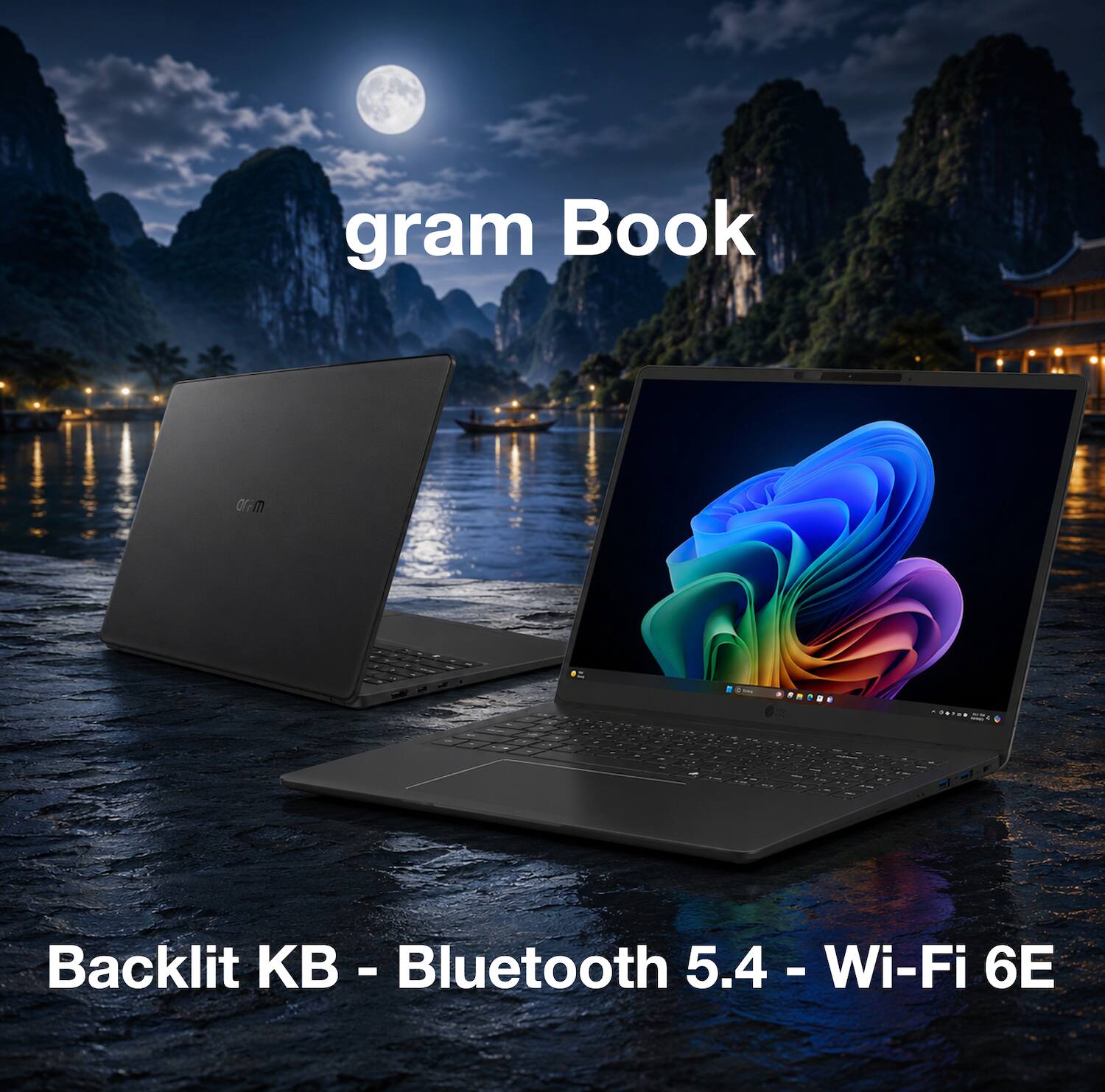 gram Book or-m I5S Backlit KB - Bluetooth 5.4 - Wi-Fi 6E