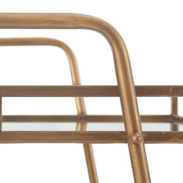Alt View 5. Adore Decor - Adore Decor Addison Bar Cart, Antique Gold - Antique Gold.