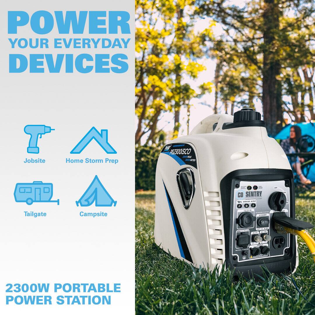 POWER YOUR EVERYDAY DEVICES

- Jobsite
- Home Storm Prep
- Tailgate
- Campsite

2300W PORTABLE POWER STATION