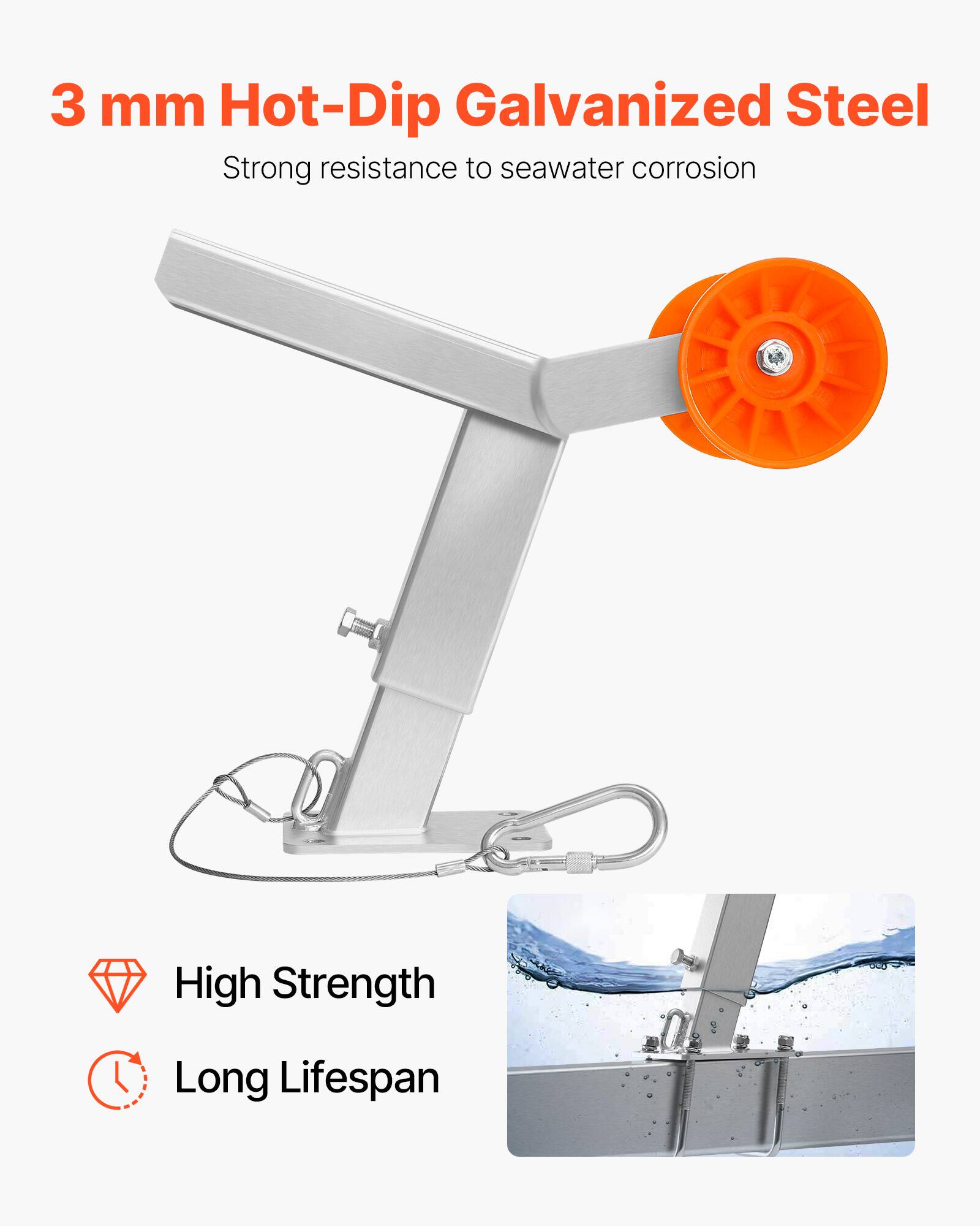 3 mm Hot-Dip Galvanized Steel

Strong resistance to seawater corrosion

High Strength

Long Lifespan