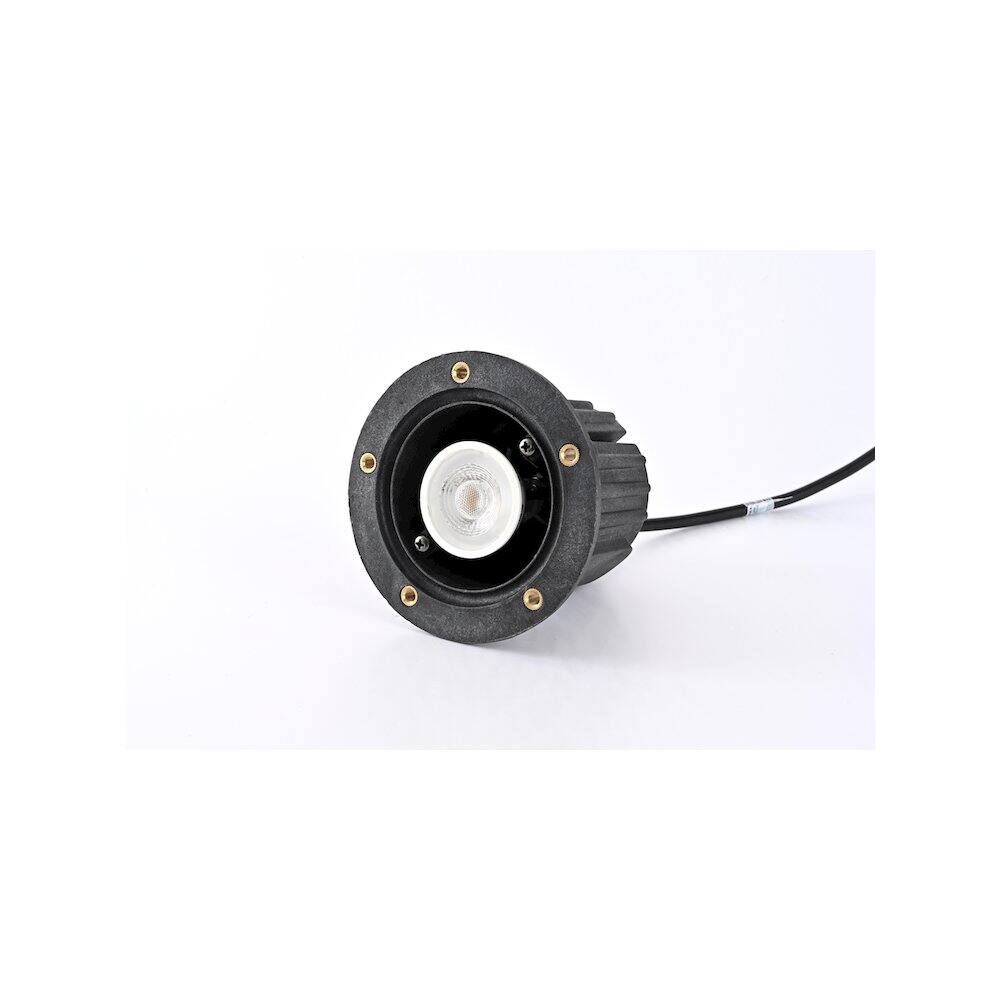 Alt View 2. Elitco Lighting - Outdoor 12V Cast Brass well light 5.25 inch Wide x 6.75 inch High in Dark Bronze - Dark Bronze.
