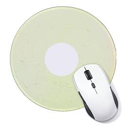Unique Bargains - Donut Round Mouse Pad 7.9" Donut Printed Non-Slip Rubber Desk Mat for Office Home Laptop Computer Desk Accessories - Light Yellow