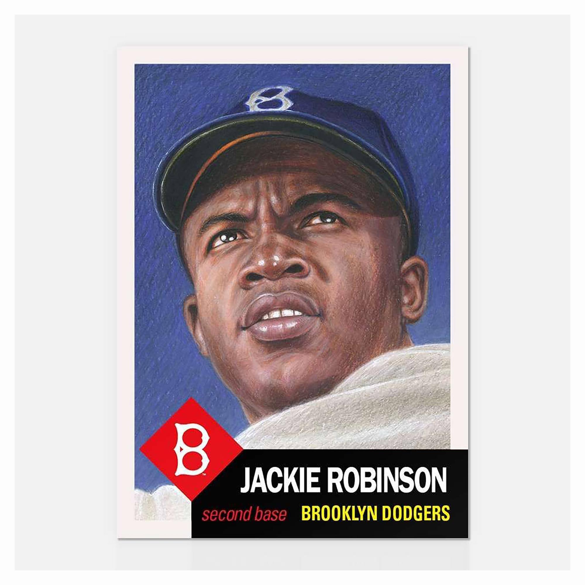 MLB Topps Living Set Card #42 | Jackie Robinson - Blue