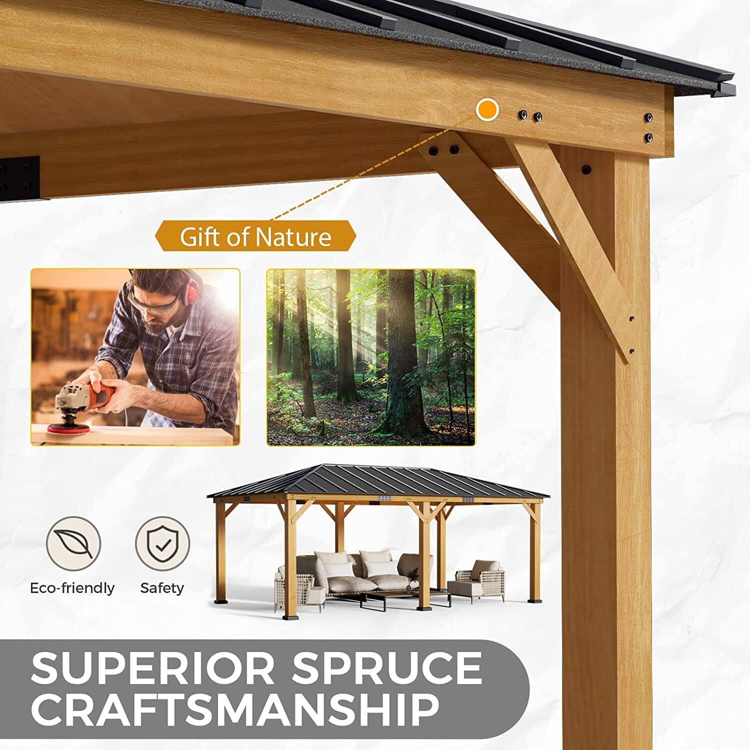 Gift of Nature

Eco-friendly Safety

SUPERIOR SPRUCE CRAFTSMANSHIP