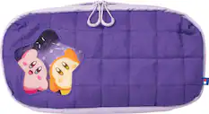 Front. Hori - HORI Puff Pouch (Kirby & Waddle Dee) for Nintendo Switch 2 - Purple.