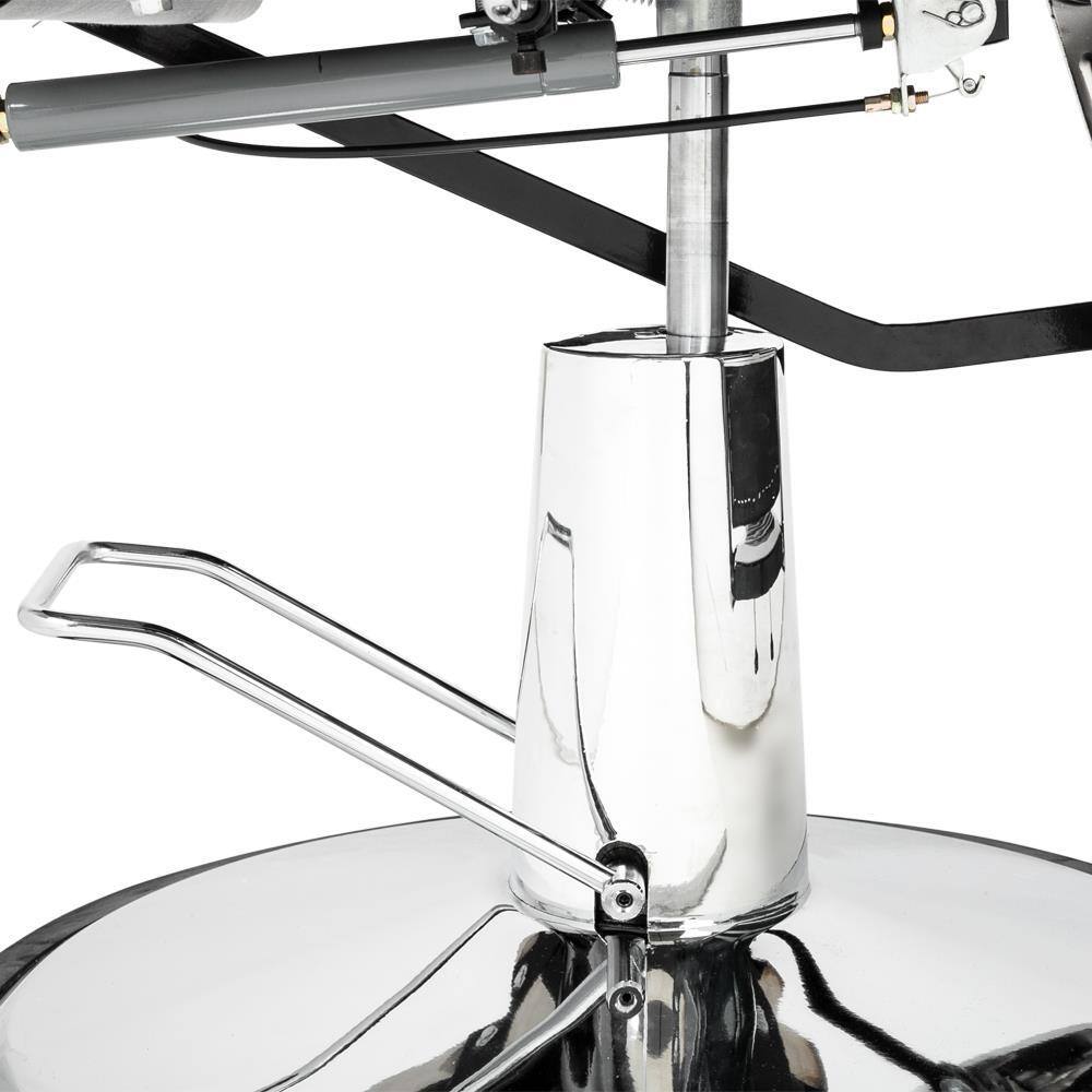 Alt View 7. Winado - Heavy Duty Extra Wide Reclining Salon Chair Hydraulic Barber Chair with Adjustable Headrest & Footrest for Beauty Spa - Black.