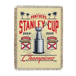 Northwest - Florida Panthers Two-Time Stanley Cup Champions 40" x 60" Tapestry Throw Blanket - Multicolor