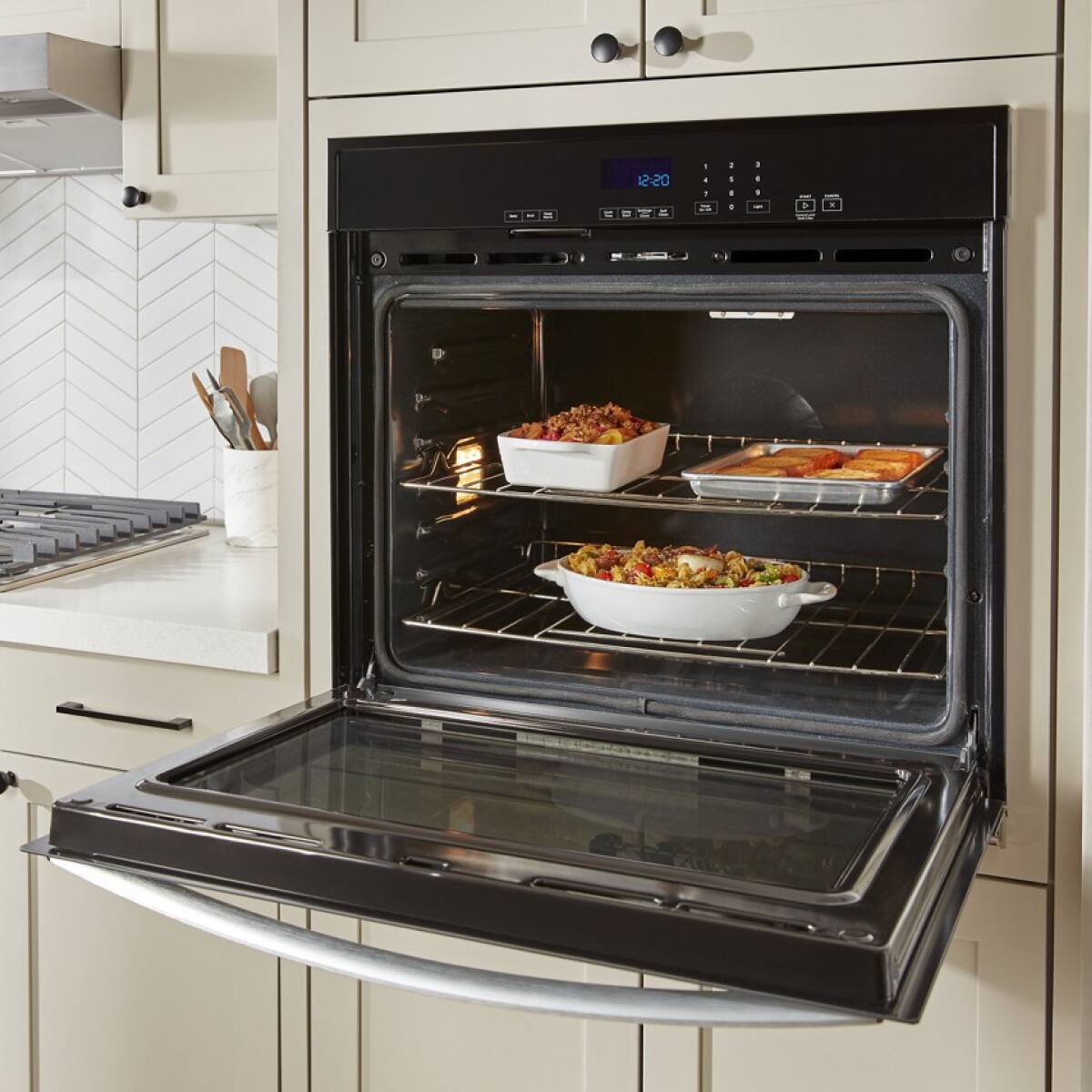 Alt View 7. Whirlpool - Whirlpool - 4.3 Cu. Ft. Single Self-Cleaning Wall Oven .- Stainless Steel - Stainless Steel.