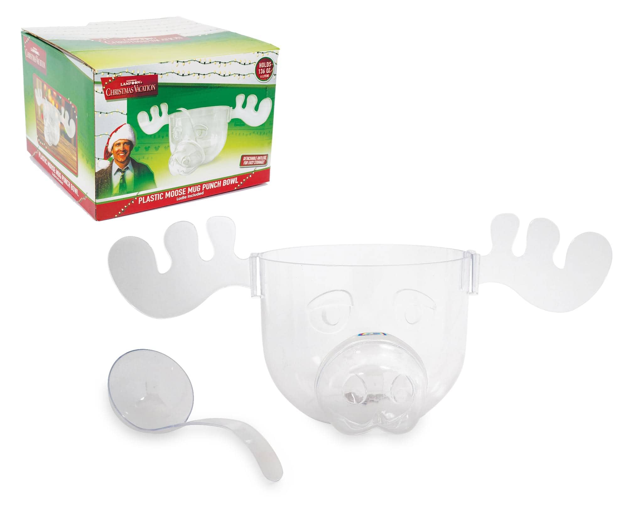 Warner Bros. - National Lampoon's Christmas Vacation Marty Moose Plastic Punch Bowl with Ladle - Green price history on PriceWatchPro