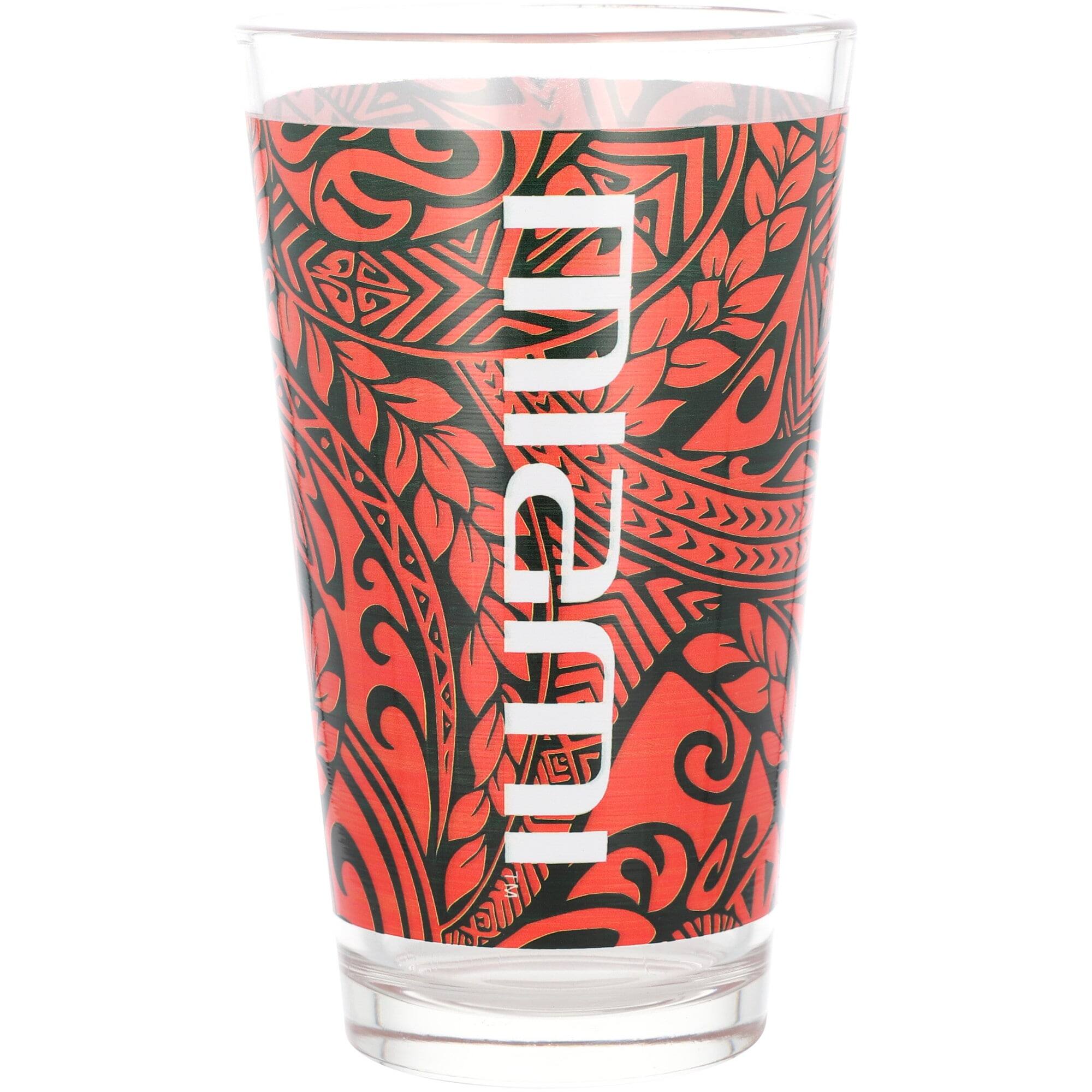 Alt View 1. Indigo Falls - Miami Hurricanes 16oz. Ohana Pint Glass - Multicolor.