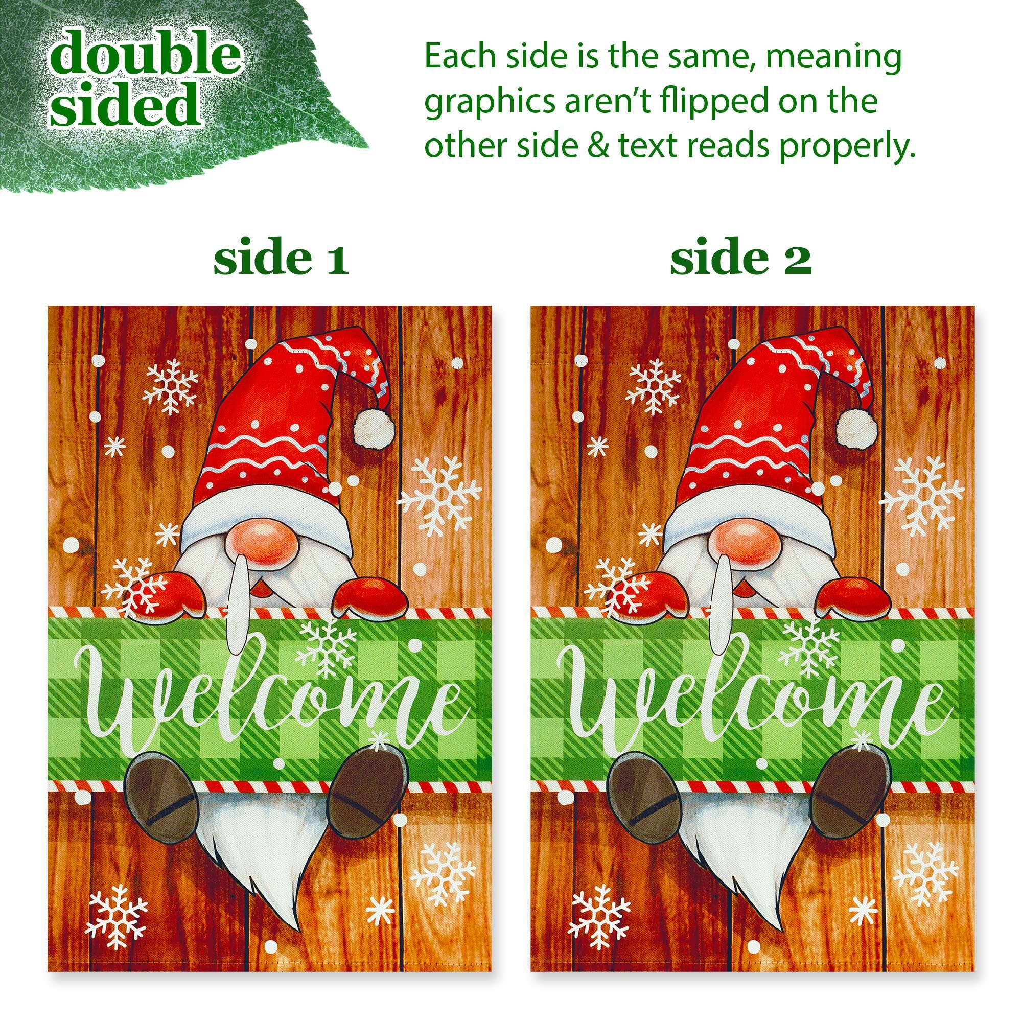 double sided

Each side is the same, meaning graphics aren't flipped on the other side & text reads properly.

side 1

Welcome

side 2

Welcome