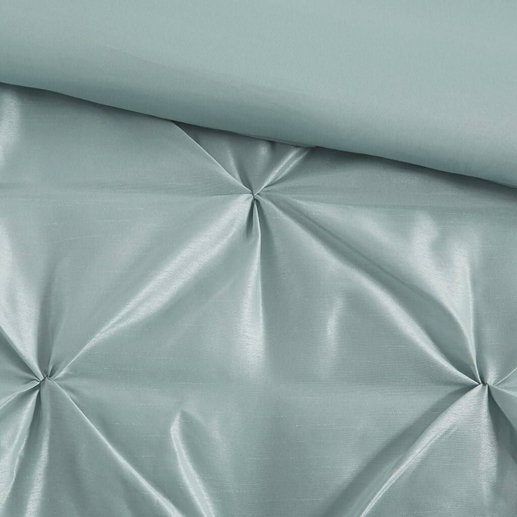 Alt View 5. Gracie Mills - Gracie Mills Shelby 7-Piece Padded Comforter Set - Seafoam.