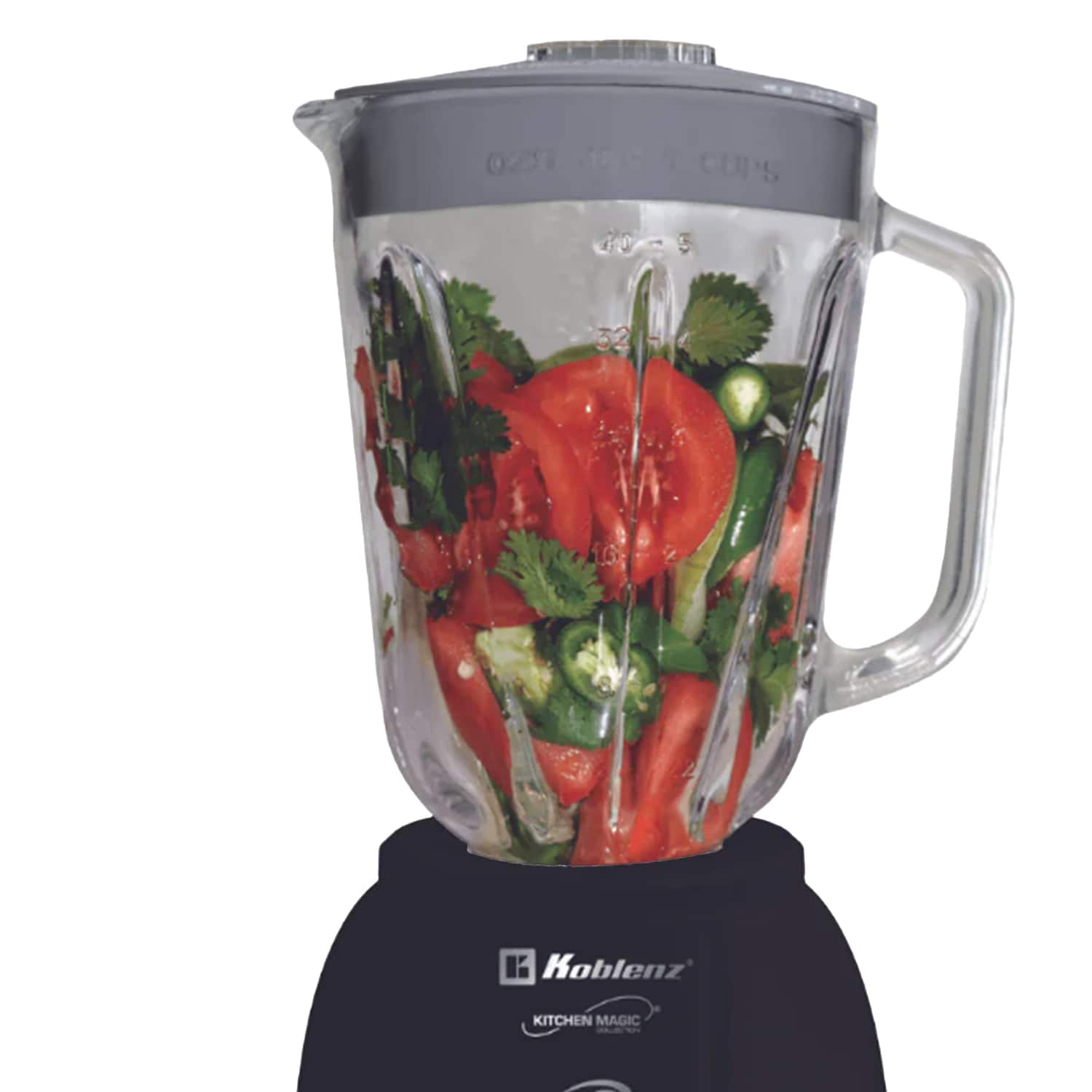 Koblenz - Gourmet 500W 10-Speed 50 Oz Blender, Glass Jar - Black