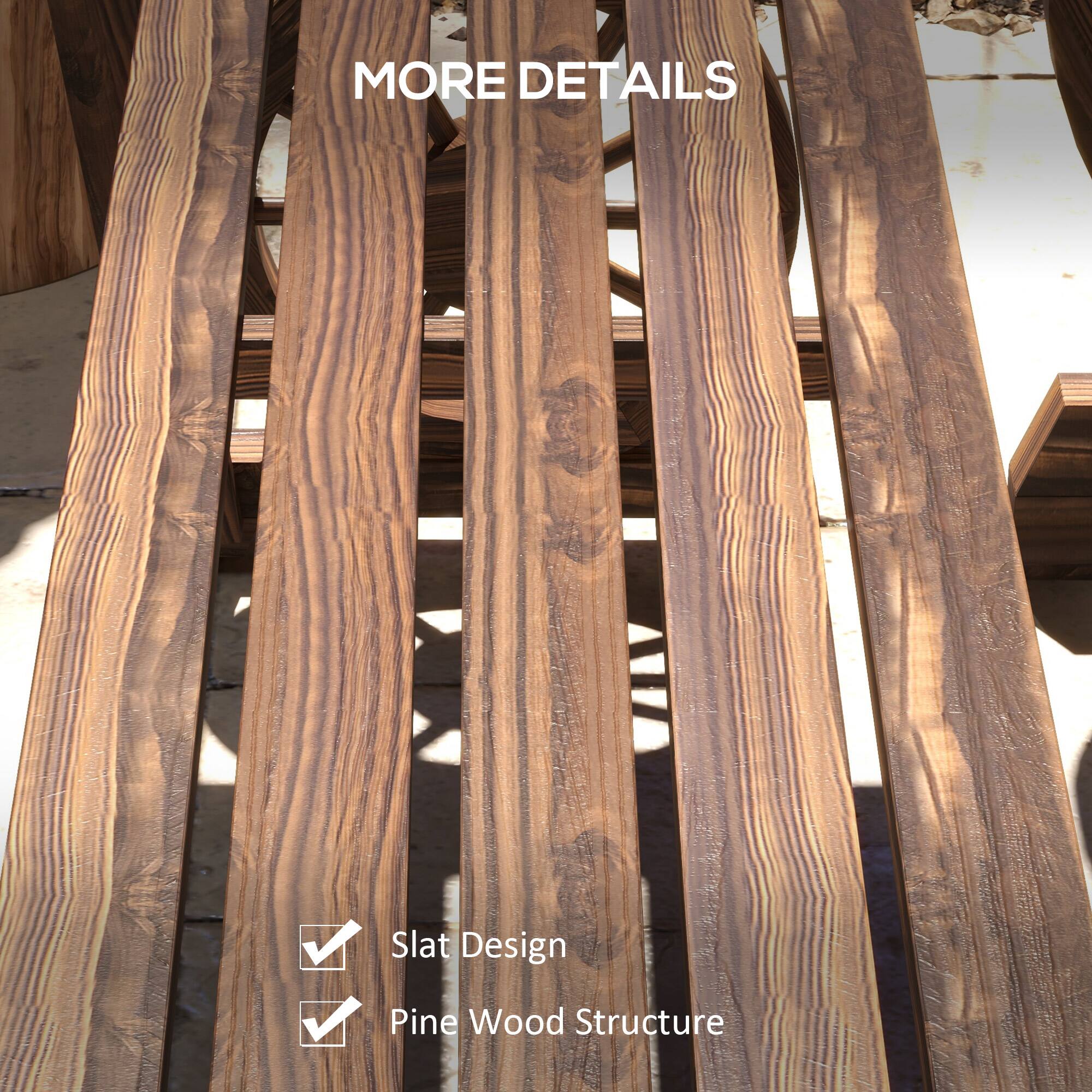 MORE DETAILS
Slat Design
Pine Wood Structure