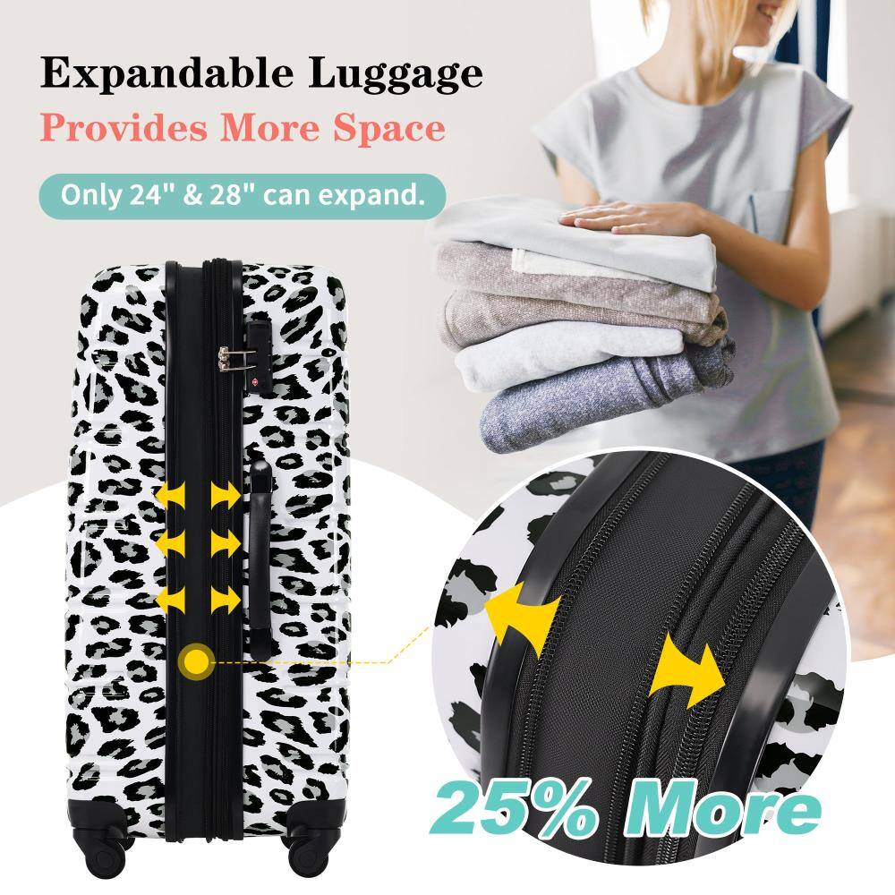 Expandable Luggage Provides More Space  
Only 24" & 28" can expand.  
25% More