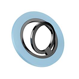 UUCOVER - Magnetic Phone Ring Holder Compatible with MagSafe, Magnetic Cell Phone Finger Grip Stand 180° Rotating Metal Kickstand - Blue