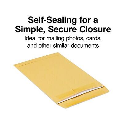 Self-Sealing for a Simple, Secure Closure  
Ideal for mailing photos, cards, and other similar documents
