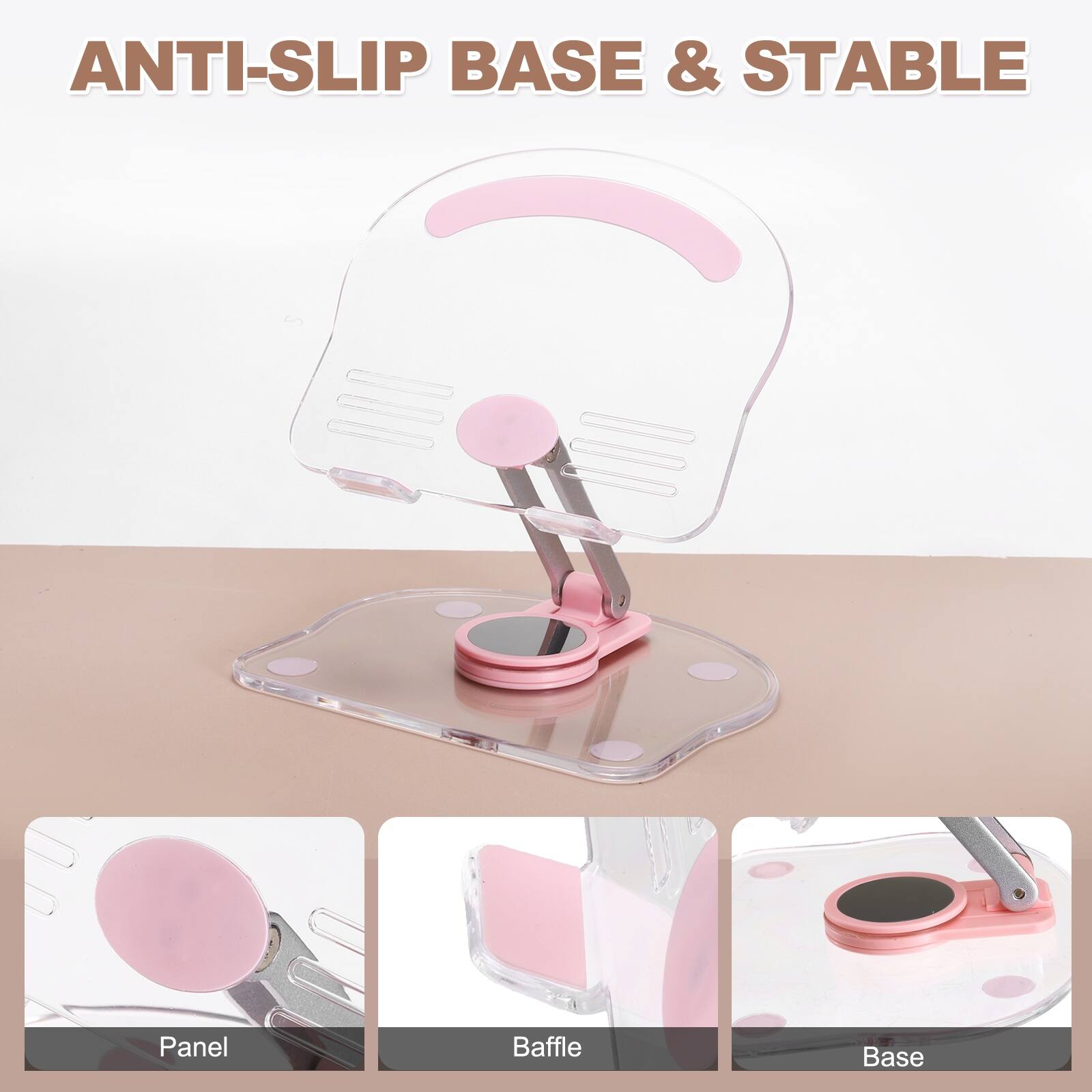 ANTI-SLIP BASE & STABLE

Panel
Baffle
Base