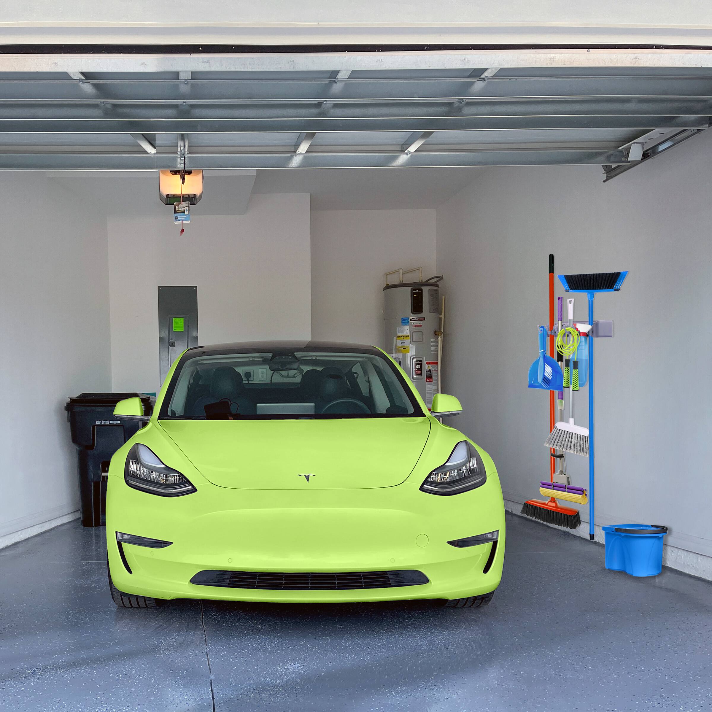 Alt View 4. Sorbus - Sorbus 16 Inch Wall-Mounted Garage & Garden Tool Organizer - Holds Up to 11 Items - Garage, Shed, Garden, or Home Use - Gray.