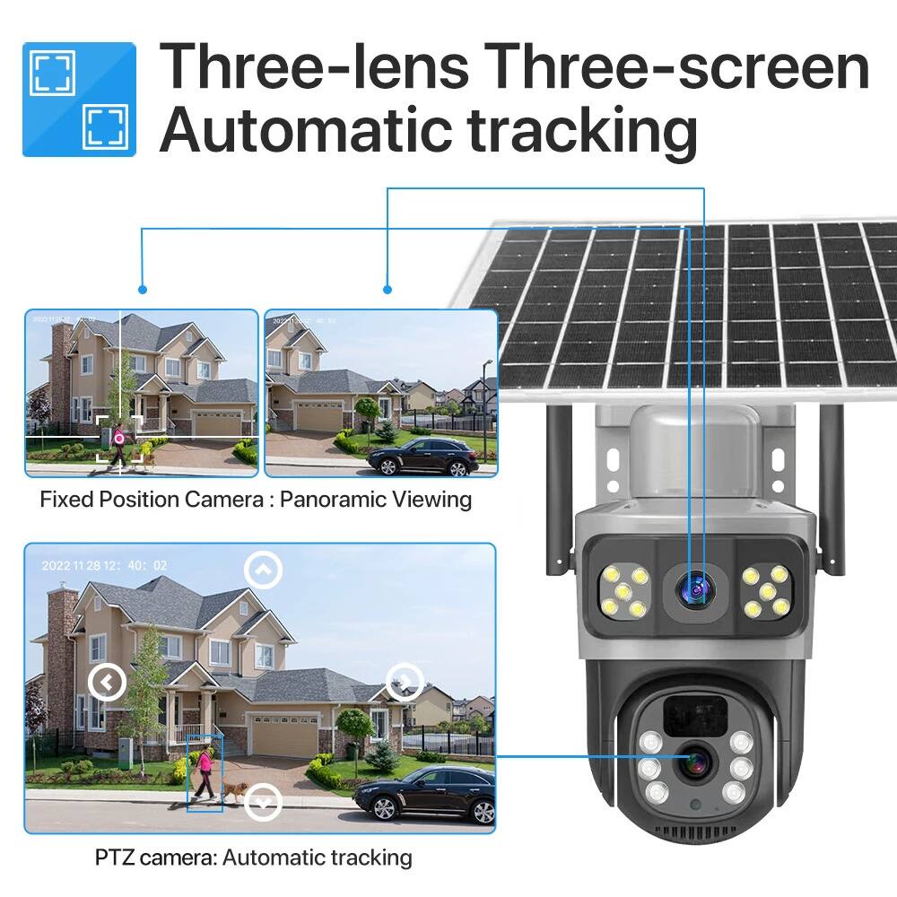 Three-lens Three-screen Automatic tracking  
Fixed Position Camera: Panoramic Viewing  
PTZ camera: Automatic tracking  

2022 11 28 12:40:02