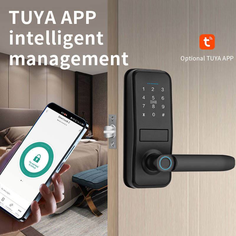 TUYA APP intelligent management  
Optional TUYA APP  

Smart Lock 2  

1 2 3  
4 5 6  
7 8 9  
* 0 #  

Thp A to nha Snlock FE