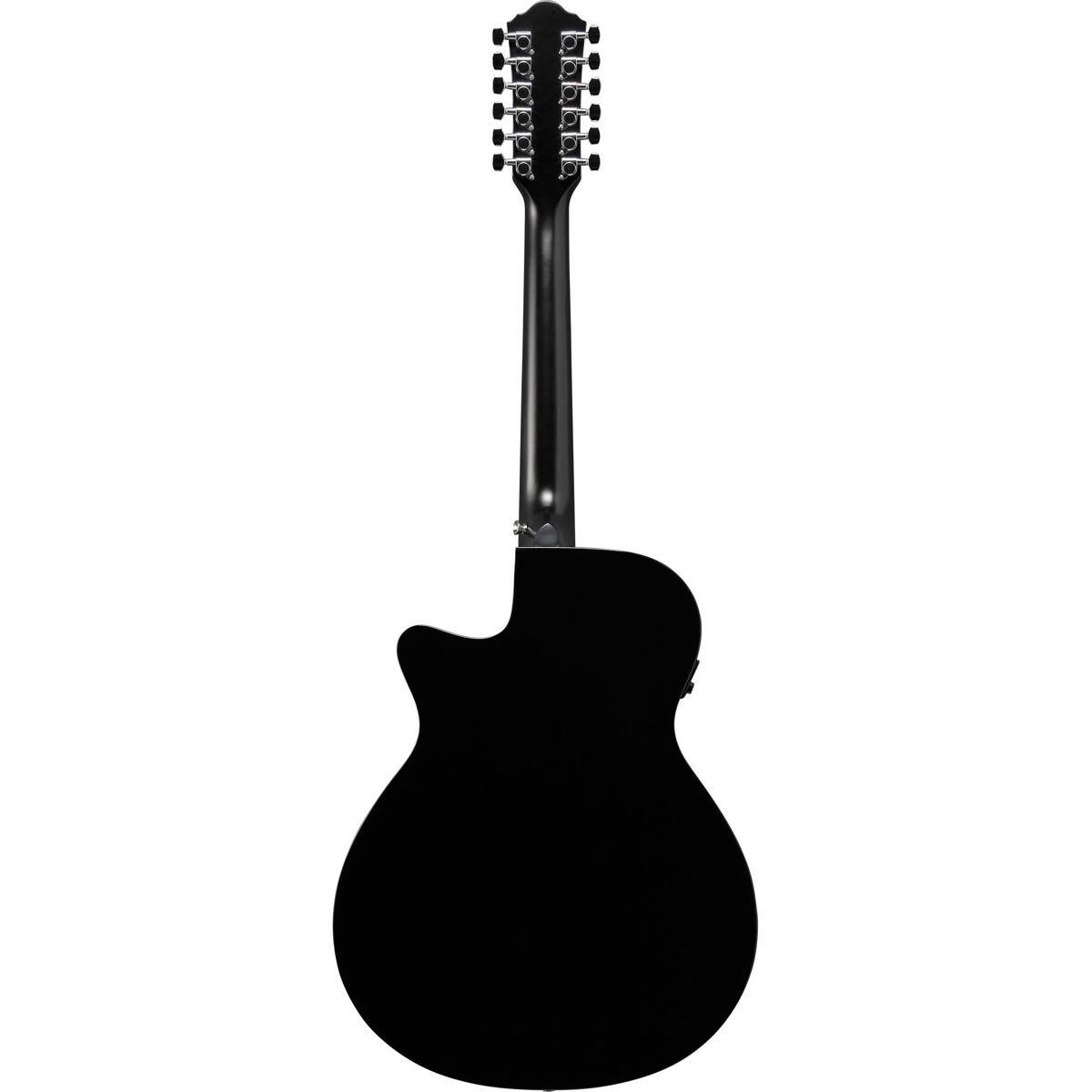 Alt View 1. Ibanez - Ibanez AEG5012 AEG Series Single-Cutaway 12-String Acoustic Electric Guitar, Black.
