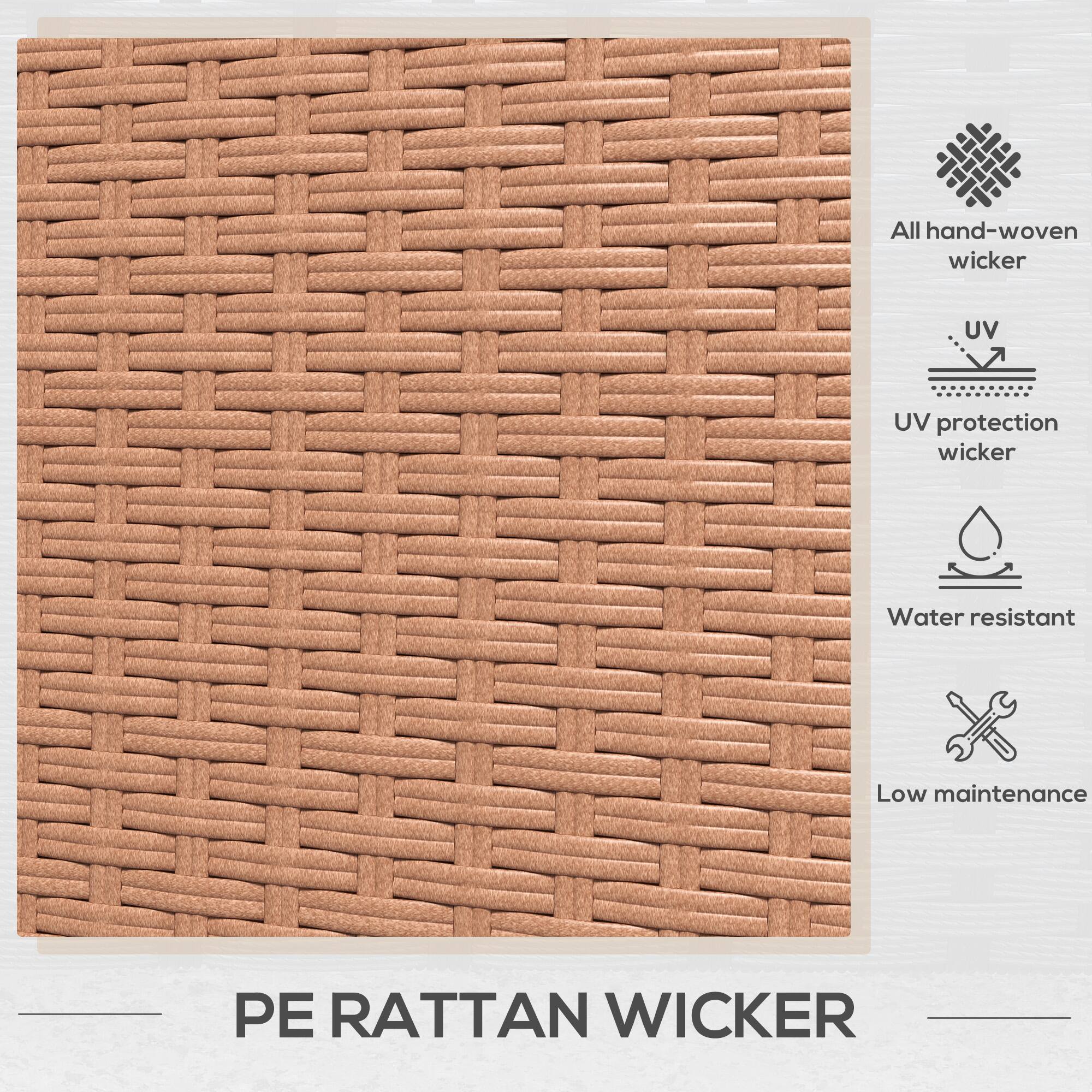 PE RATTAN WICKER

All hand-woven wicker
UV protection wicker
Water resistant
Low maintenance