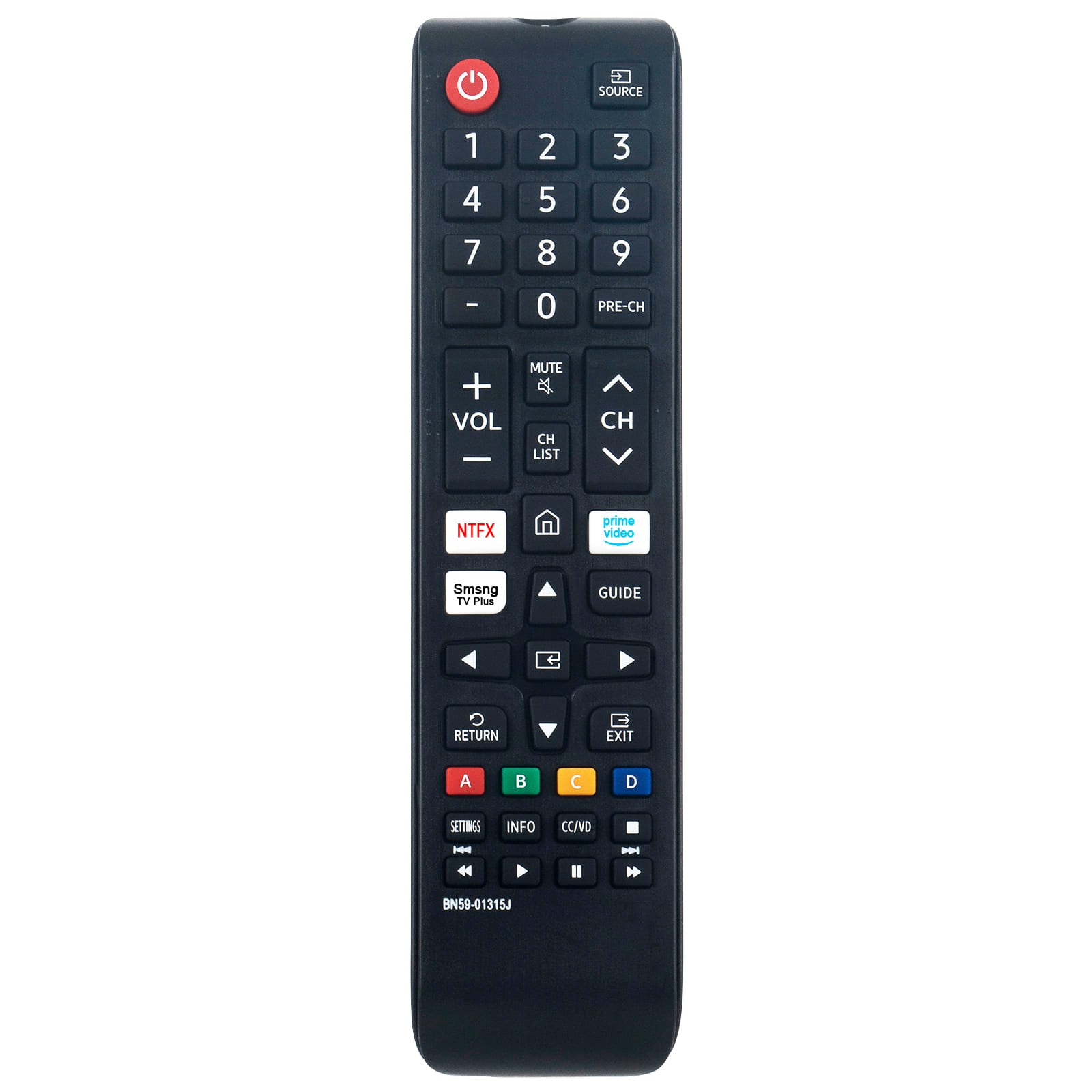 ZdalaMit - New BN59-01315A Replaced Remote BN59-01315E BN59-01315J fit for Samsung Smart TV BN59-01315M BN59-01315A BN59-01315L - Black