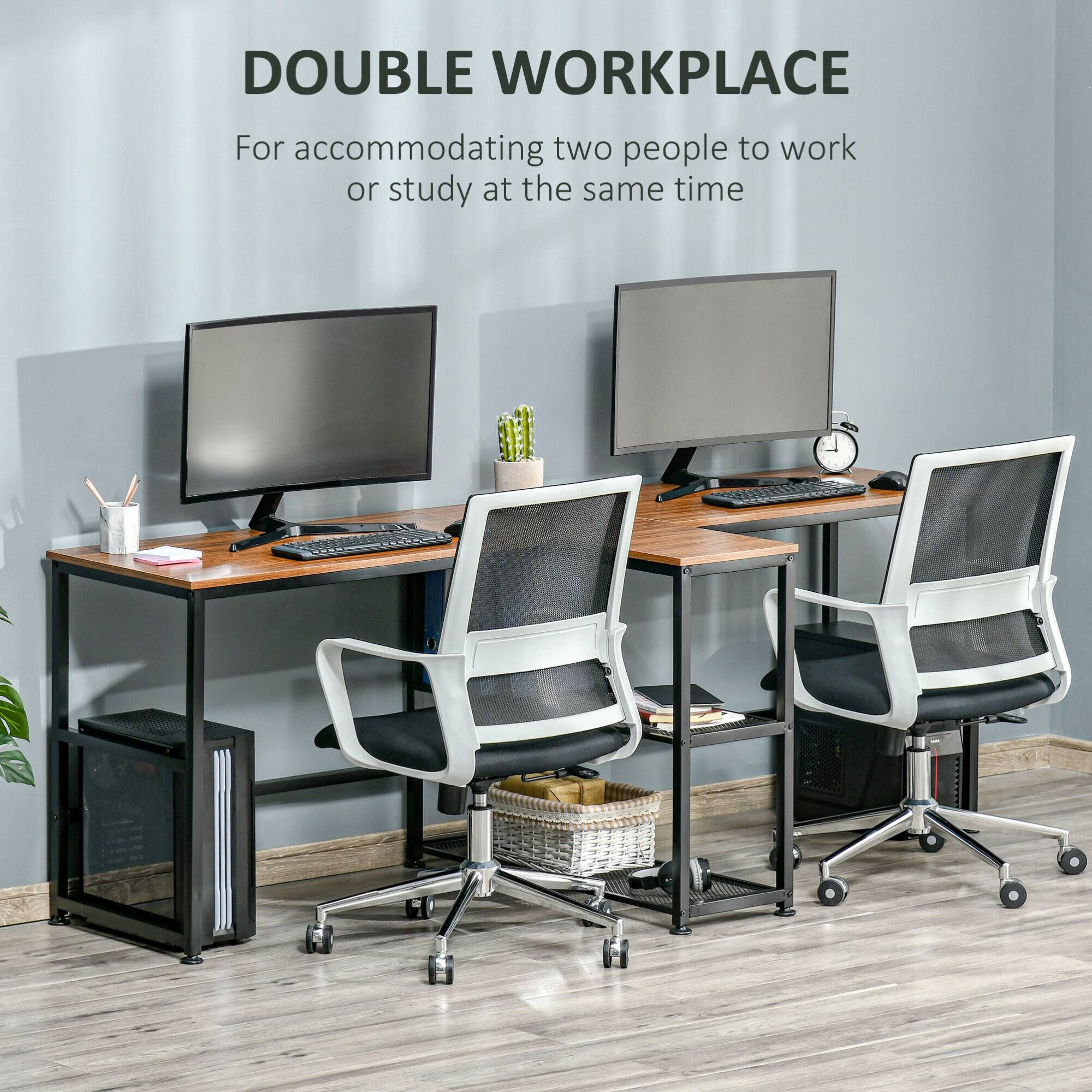 DOUBLE WORKPLACE  
For accommodating two people to work or study at the same time