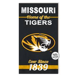Jardine - Missouri Tigers 11'' x 20'' Home Of The Sign - Yellow